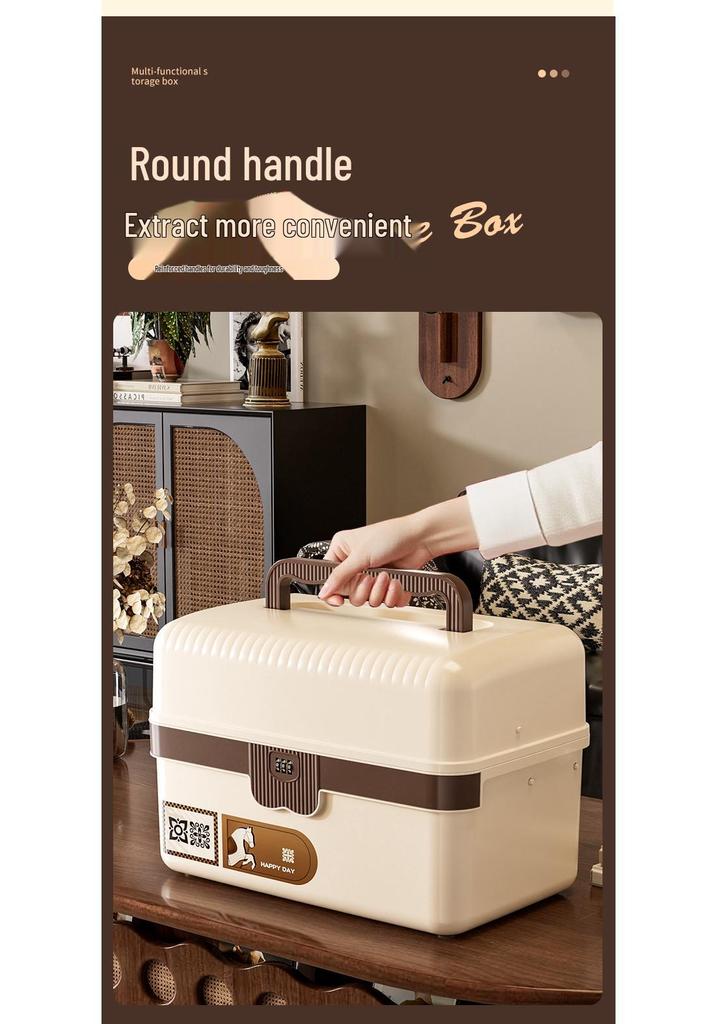 Lockable Storage Box for Home & Valuables, Portable Privacy Document Box for Students and Cars