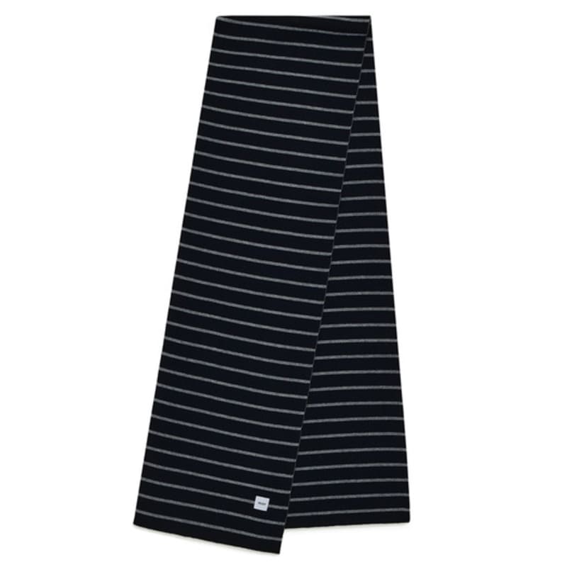 Velsey Stripe Muffler [BLACK]