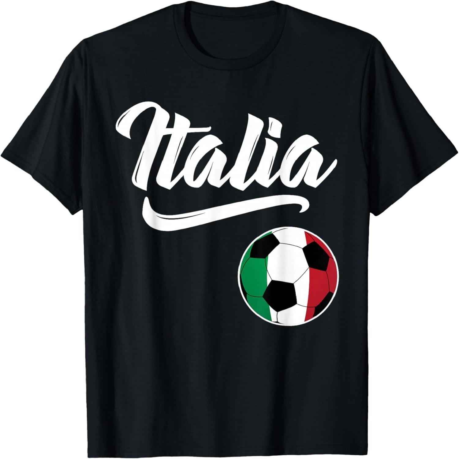 Italia Soccer Italy Flag Italian Football Italiano T-Shirt S