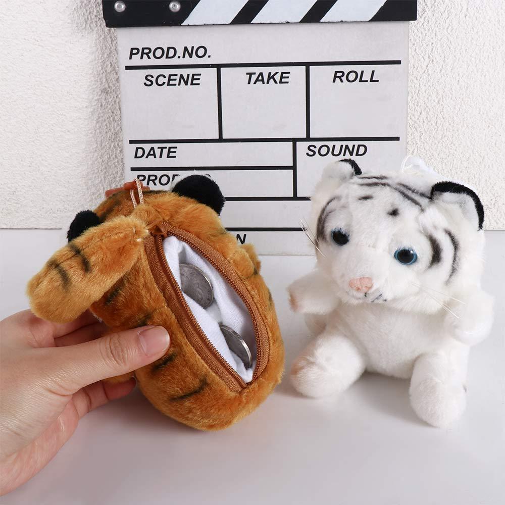 Little Tiger Cute Animal Coin Purse Car Key Ring Ornaments Women Key Chain Chinese Style Pendant