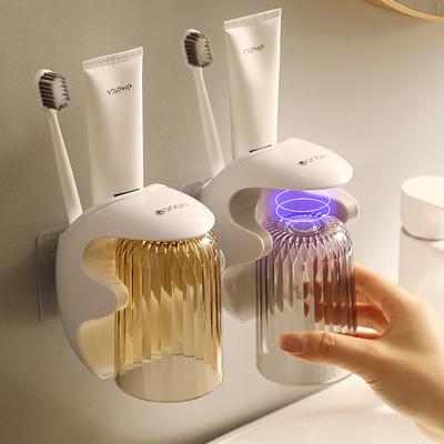 Set di Tazze per Collutorio Magnetiche da Parete per Bagno, Portaoggetti per Tazze Dentali, Custodia per Spazzolini da Denti, Tazza per Spazzolino da Denti