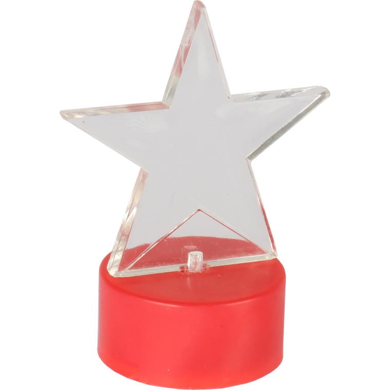 Red LED Acrylic Star - Christmas Decoration
