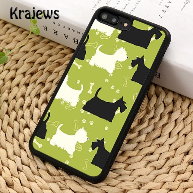 Krajews Cute Animals Westie Dog Soft Phone Case Cover For iPhone 14 6s 7 8 Plus XR XS 11 12 13 Pro Max Samsung S21 S22ultra Plus