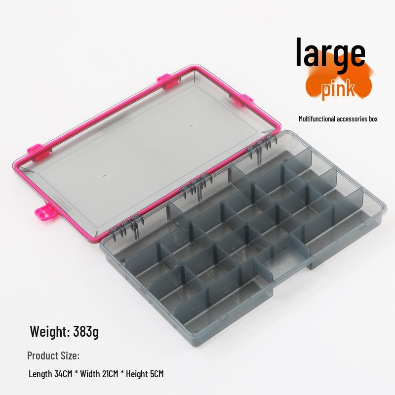 Transparente mehrschichtige Aufbewahrungsbox für Thunder Frog Köder & Angelzubehör