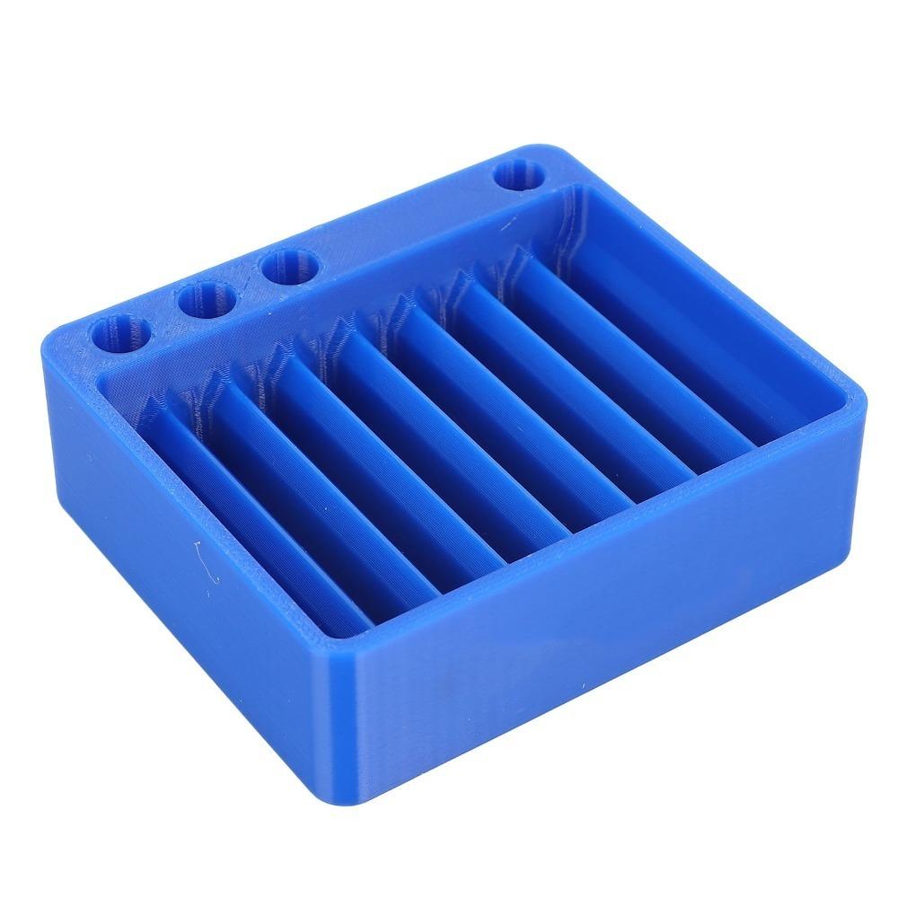 

Plastic Spoke Cap Storage Box 48-Piece Capacity Spoke Cap Organizer Box Bike Shop синий