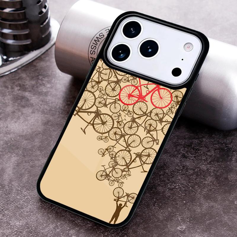Bicycle Racing Bike Phone Case For iPhone 17 16 15 14 13 12 11 Pro Max Plus 17Air Soft Silicone Cover