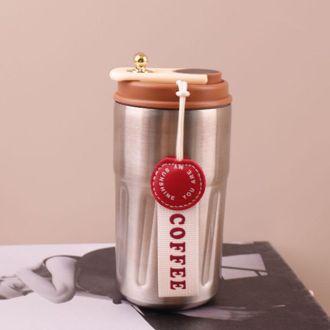 Portable 316 Stainless Steel Insulated Coffee Cup with Smart Temperature Display