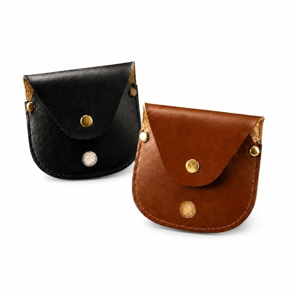 2 Pcs Vintage Compass Bag PU Watch Organizer Durable Pocket Watch Storage Pouch  Travel Accessories