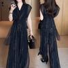 Mom's 2026 Summer Chiffon Two-Piece Set: Age-Reducing Short Sleeve Top & Wide-Leg Pants for Middle-Aged and Elderly Women.