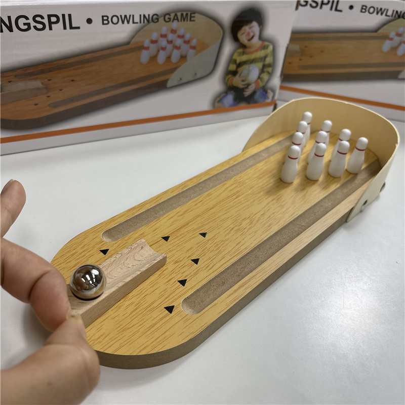 Toys Table Top Mini Bowling Game Set Office Desk Stress Relievers For Adults Teens Anxiety ADHD Fidget Gifts Boys Girls
