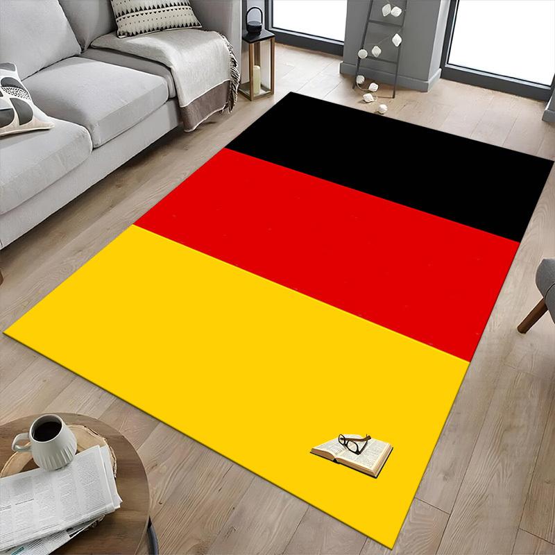 1PC red yellow Extra Large Non Slip Floor carpet, Office, family, Studio Large Area Rug Indoor Rugs, Bold Statement Piece