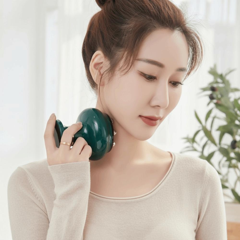 LCD Screen Electric Massage Meridian Brush Guasha Scraping Machine  for Full Body Dredging