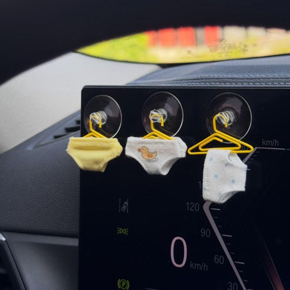3/4Pcs Wear Resistant Car Pendant Mini Underwear Car Hanging Ornament Car Interior