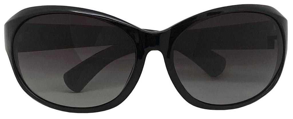FaceTrick az Label Polarized UV and Blue Light Protection Curved Black Half Polarized Lenses, Protection, Sunglasses, Frame/Smoke Lenses, AZPL7105-1SH