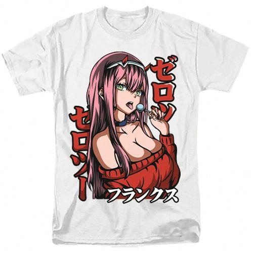 Zero Two Waifu Shirt Anime Darling In The Franxx Waifu White Tshirt S