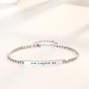 New You Let Me Complete Couple Bracelet Ins Trend Men's and Women's Long-distance Love Memorial Gift Bracelet