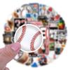 60 Waterproof Baseball Graffiti Stickers for DIY Decoration and Notebooks