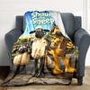 1Pc Sheep Adventure Village Blanket Soft And Comfortable Casual Warm Camping Travel Christmas Halloween Xmas Gift M924130