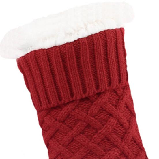 1 Paar USB Beheizte Fleece Socken Herren Damen Winter Elektrische Gestrickte Haus Thermosocken Hausschuhe Heizkissen Fußwärmer mit Rutschfesten Grippern