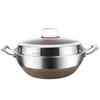 ZISIZ 316 Stainless Steel Deep Non-stick Pot
