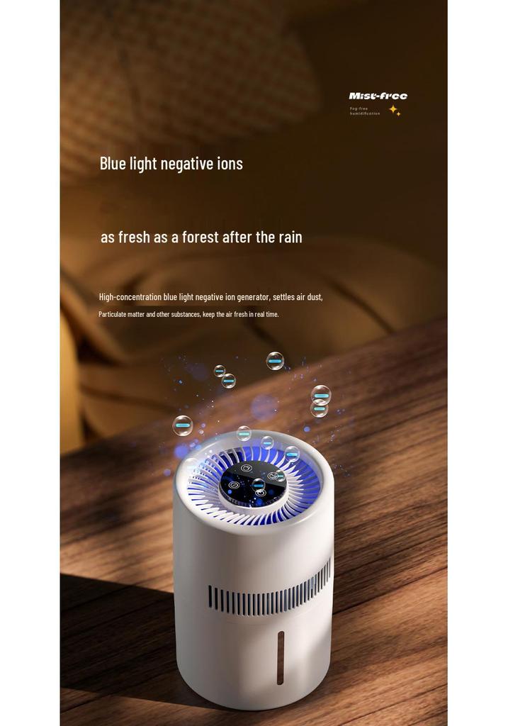 4L Top-Fill Mist-Free USB Humidifier for Indoor Use