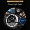 7" LED Angel Eye Halo Headlight for Wrangler, Harley, and Motorcycles.