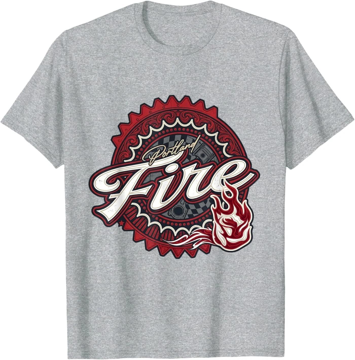 Portland Fire Racing Retro Graphic Unisex T-Shirt S