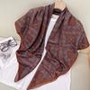 Women S Korean Style Square Scarf Elegant Air Conditioner Shawl