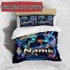 3pcs Duvet Cover Set (1*Duvet Cover + 2*Pillowcase, Without Core), Custom Name Michael Jackson Pattern Bedding Set, Home Bedroom Decor Gift