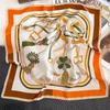 New Korean Silk Square Scarf High-end Scarf with Fashionable and Versatile Neck Protection Professional Scarf with Silk Scarf