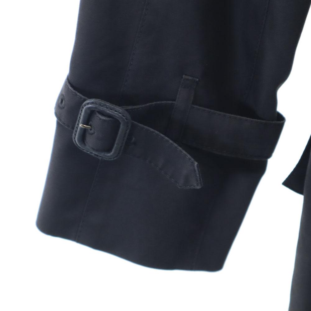 Aquascutum Made In Japan Trench Coat Black Liner with Belt Women Used