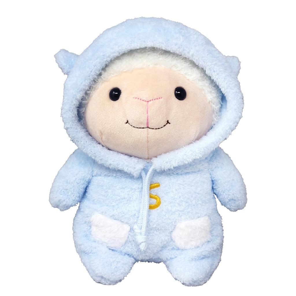 Naitou Design Sheep Plush Toy, Medium, Kigurumi Pajamas, Sitting Height: Approximately 22cm