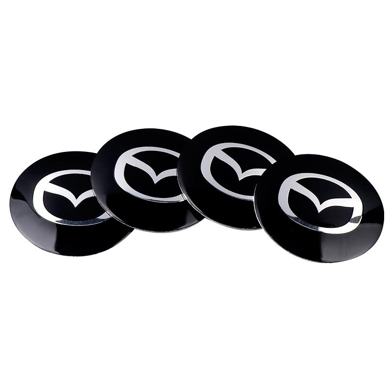 

4pcs/set Car Wheel Center Hub Caps Sticker for Mazda 2 3 5 6 Axela Atenza Speed 6 CX-3 CX-4 CX 5 CX-7 CX-8 CX-9 Demio MPS Miata чёрный