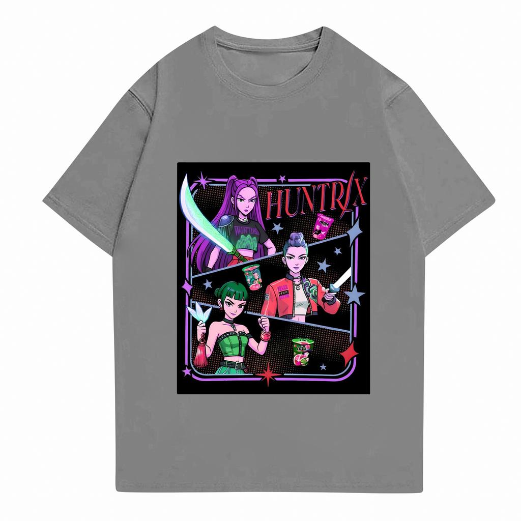 Kid's Anime Printed Short Sleeved T-shirt