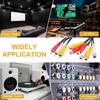 uxcell AV Audio Video Splitter 3 RCA Jack to 6 RCA 5 Composite Video Splitter Adapter Output Cable 2-Pack Cable, Jack, Feet,