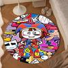 Digital Circus Adventure Round Rug for Livingroom,Bedroom, Palyroom, Chair Rug, Area rug, Circle Carpet, Large Size Decor Fan Christmas gift