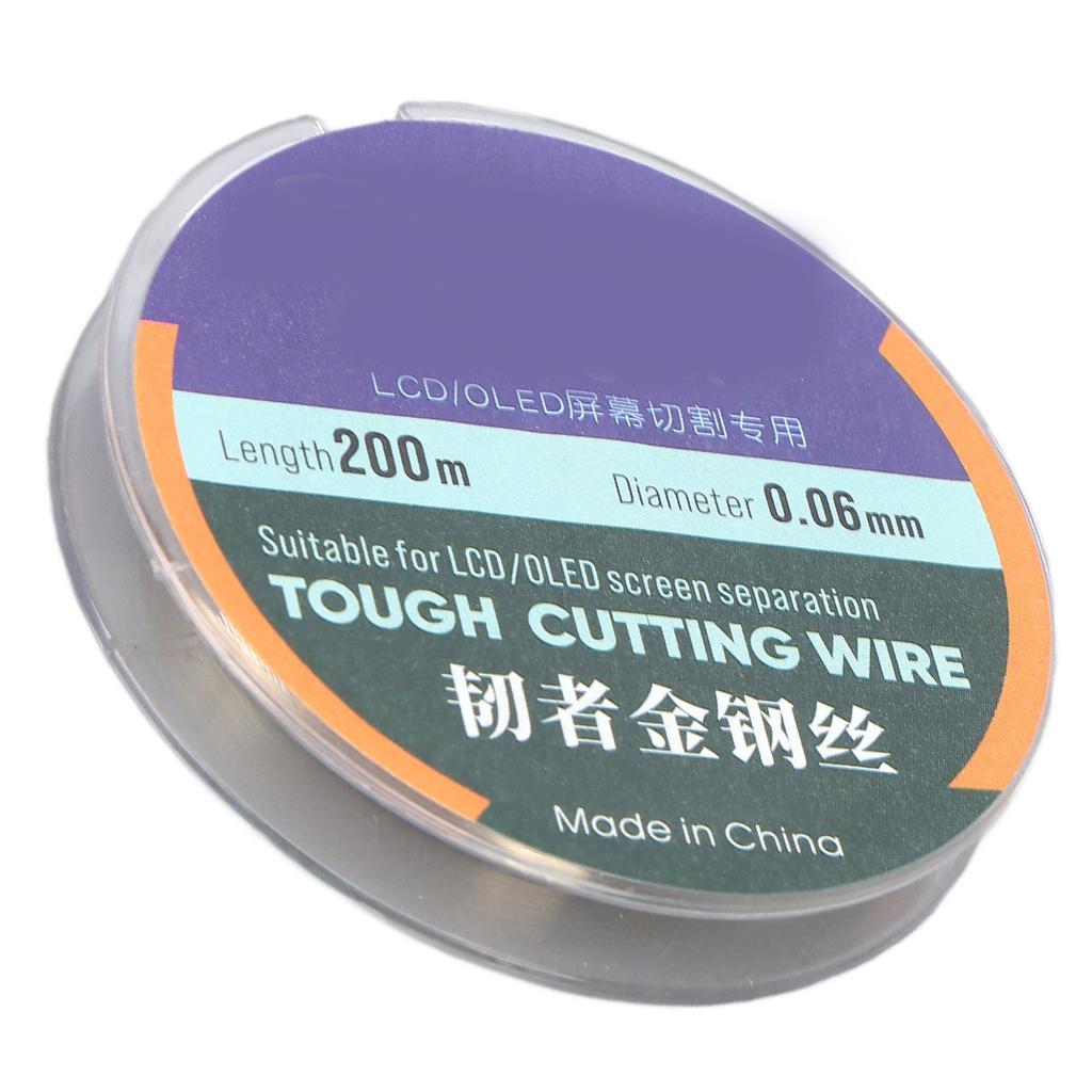 200M Phone LCD Screen Cutting Line High Hardness Steel Phone LCD Screen Separating Wire0.06mm