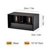 Aluminum LED Wall Lamp Outdoor Waterproof IP65 Interior Wall Light 12W24W Porch Garden Lights Living Room Street Stairs Lighting