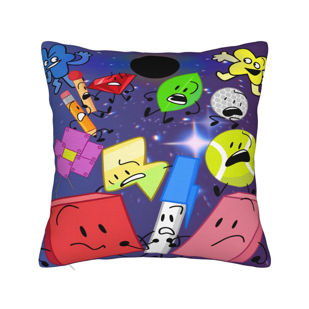 BFDI Cartoon Pillow Cover  Kawaii Pillow Case For Sofa Home Decoration Soft Pillowcases Gift