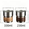 230/330Ml Stainless Steel Camping Mug With Wooden Anti Scald Sleeve Foldable Handle For Hiking Picnic Travel Use
