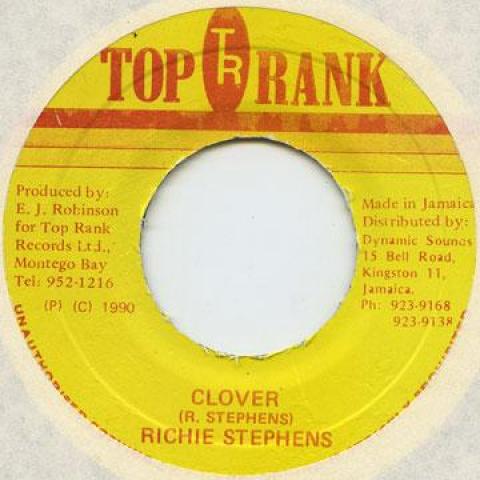

7inch Record RICHIE STEPHENS - Clover Top Rank 1990 Jamaica Reggae, Ska & Dub