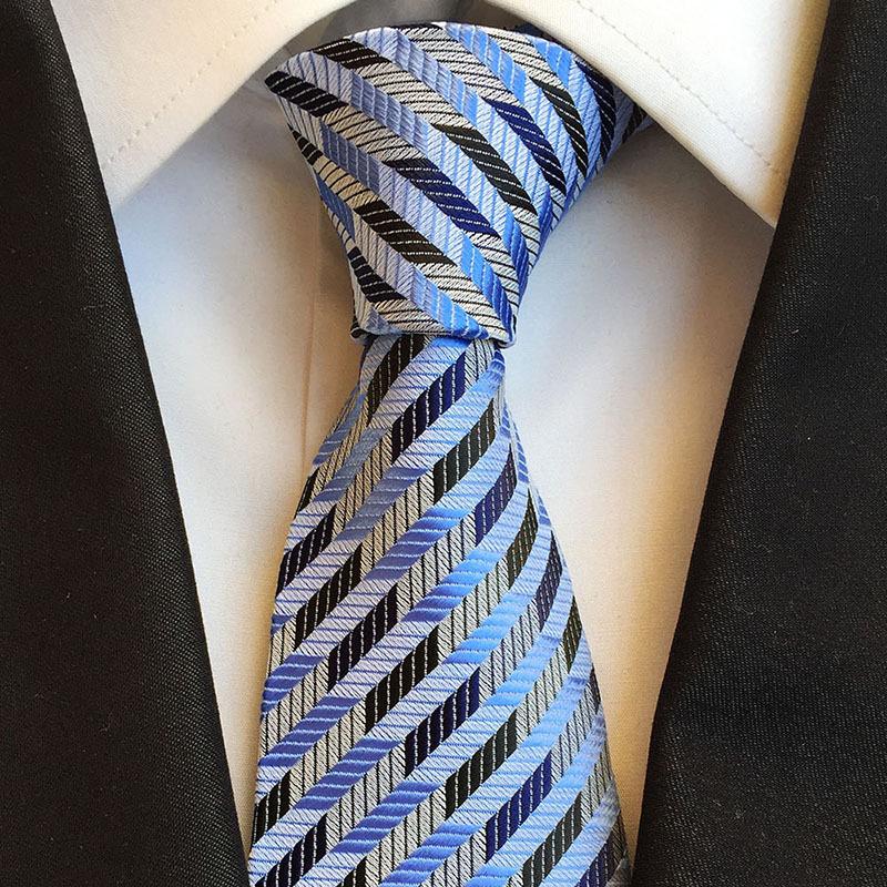 

Men s 8cm Polyester Striped Tie - Business Professional Style
