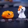 7Pcs Halloween 3d Pumpkin Ghost Furnitures Fairy Garden Crafts Diy Accessories Doll House Decor Micro Landscape Ornament