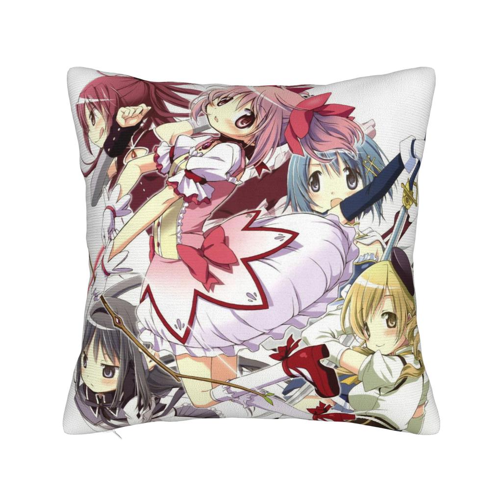 Puella Magi Madoka Magica Anime Pillowcase Double-sided Printing Cushion Cover Decoration Throw Pillow Case Cover