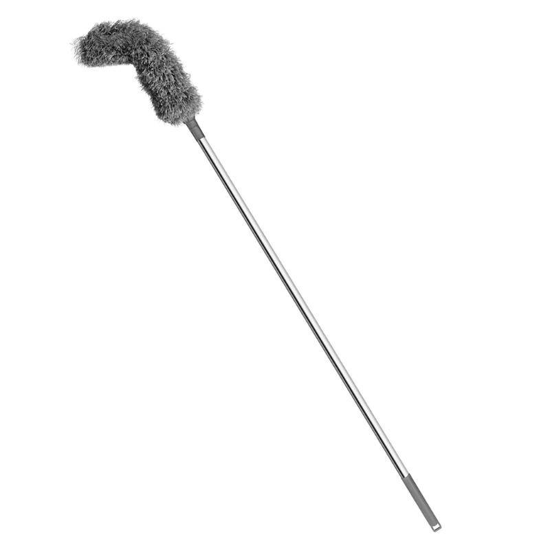 

Heavy Duty Fiber Metal Drainage Cleaning Brush With Telescoping Handle For Balcony Garden And High Area Maintenance сірий
