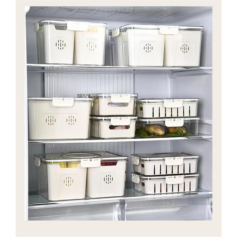 Refrigerator Organizer Food Grade Freshness Special Kitchen Fruit Meat Freezer Storage Organizer
