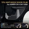 TPU Transparent Car Inner Door Anti‑Kick Film Front Rear Door Edge Scratch‑Proof Protection Pad For Honda CR-V 2017-2020
