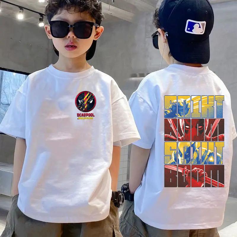 Summer Children's Cartoon Casual T-shirt Super Hero Boys and Girls Comfortable Children's T-shirt