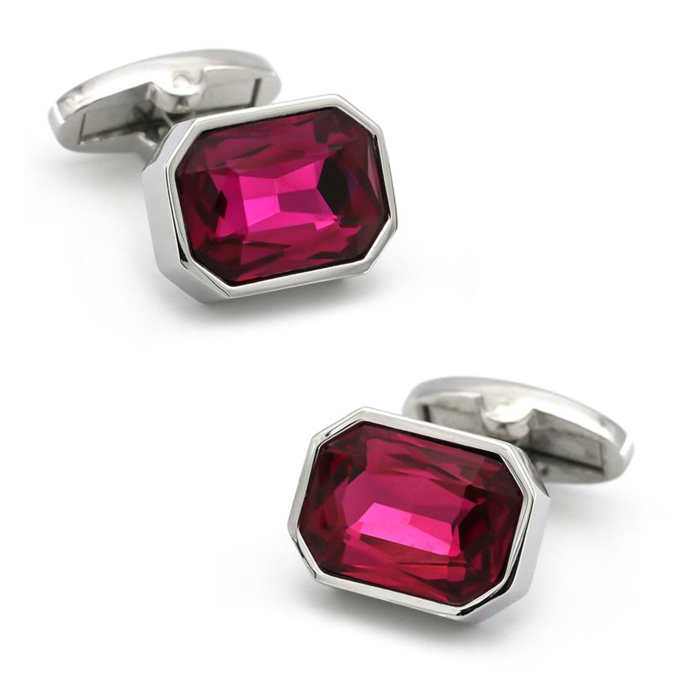 Igame Crystal Cuff Links Quality Brass Material Stone Cufflinks For Wedding Men