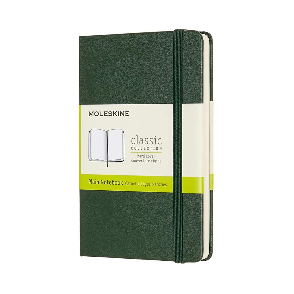 Moleskine Notebook Classic Notebook Hardcover Pocket Size Myrtle Green Plain QP012K15